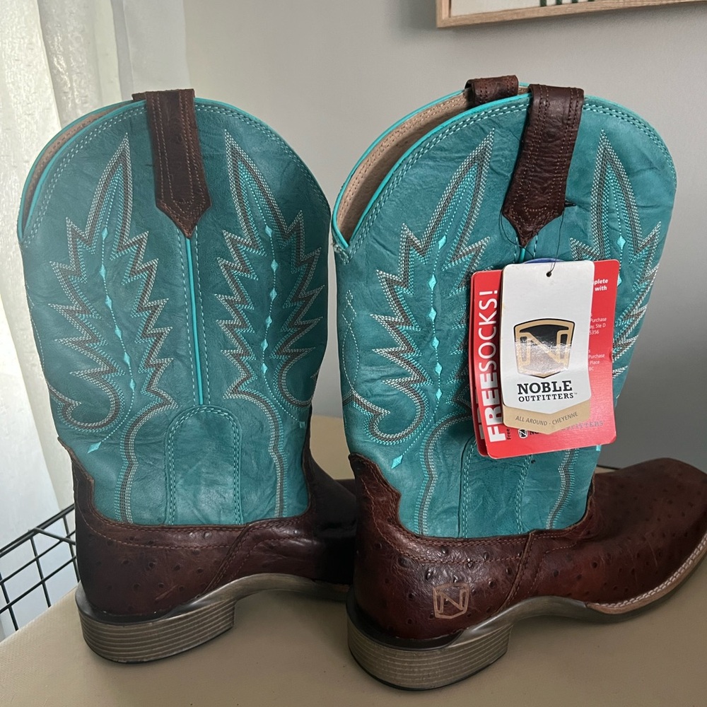 New! Noble Outfitters Turquoise Women’s Western Boot Size 11 NWT Style #66029
